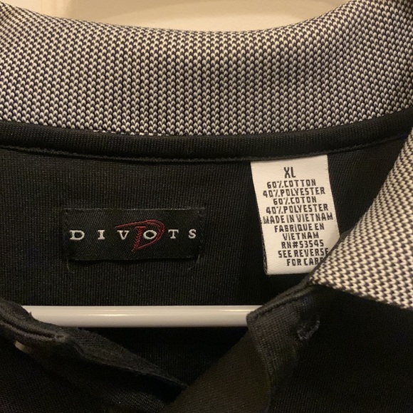 Divots Black Polo Shirt - Picture 2 of 3